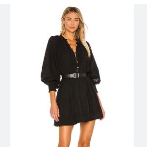 Cleobella Black Meadow Mini Dress